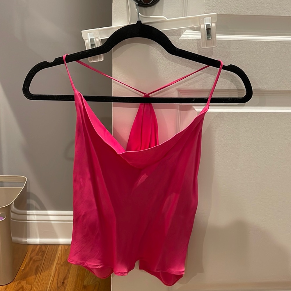 Zara Pink Open back halter top - brand new with tags